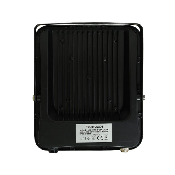 Projector Y2 SUPERVISION IP65 1x50W LED 5000lm 2700K 120°C.19xL.3,5xAlt.22cm preto - Image 2