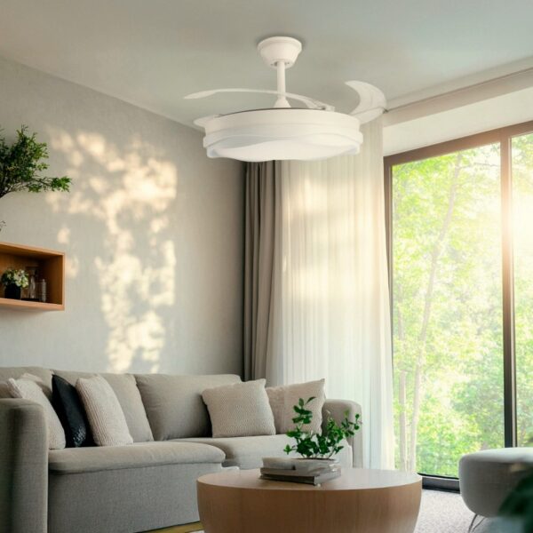 Ventoinha de Teto LED White Plant Ø106 cm  CCT - Image 3
