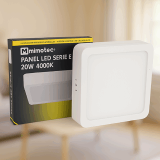 Painel LED Saliente Serie Eco Quadrado 20W 3000K