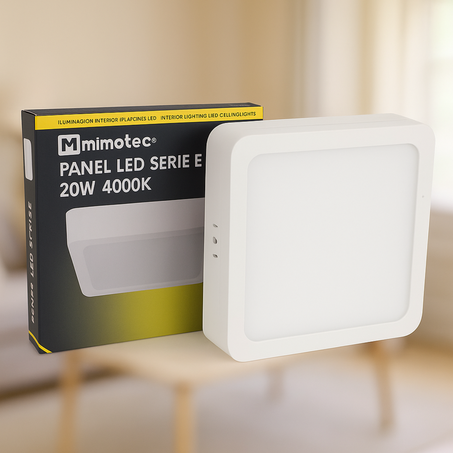 Painel LED Saliente Serie Eco Quadrado 20W 4000K