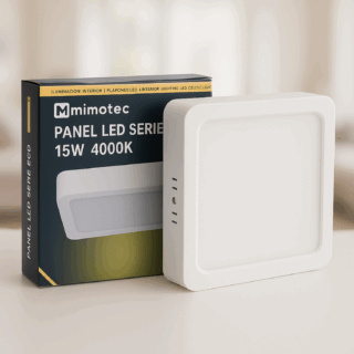 Painel LED Saliente Serie Eco Quadrado 15W  6500K
