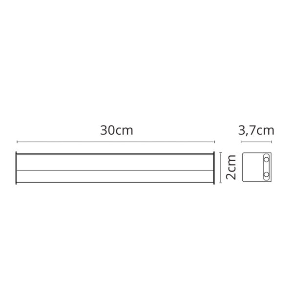 Candeeiro de mesa PYTHON 1x5,2W LED 500lm 3000-6000K C.32xL.15xAlt.33cm Prata - Image 3