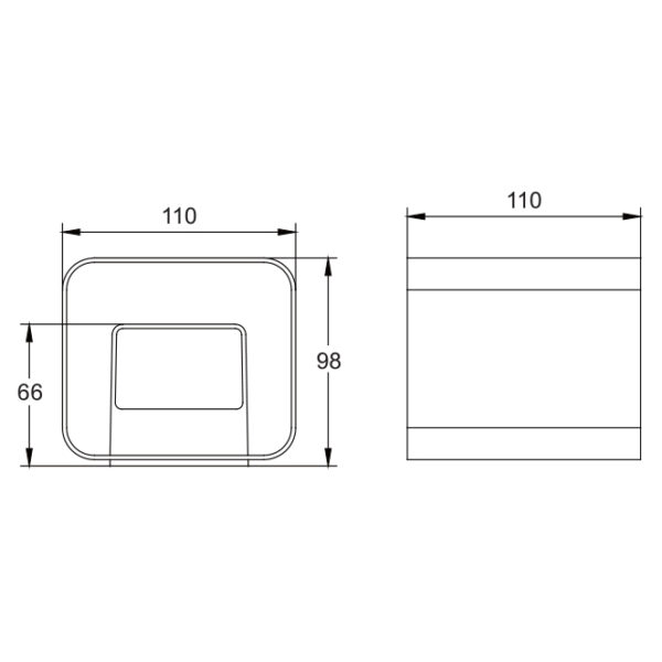Aplique SOURE IP54 2x4W LED 650lm 6500K 95°C.11xL.9,5xAlt.11cm alumínio branco - Image 2