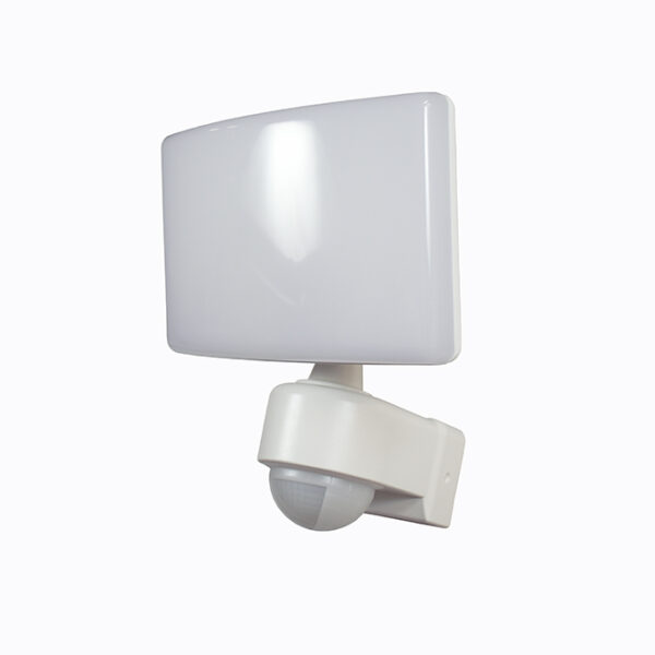 Aplique MONROE com sensor IP65 1x30W LED 2200lm 3000K C.19,91xL.22,5xAlt.18,845cm plástico branco - Image 2