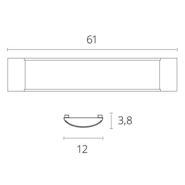 Régua BRONZITA 40W LED 60cm 3400lm 4000K branco - Image 3