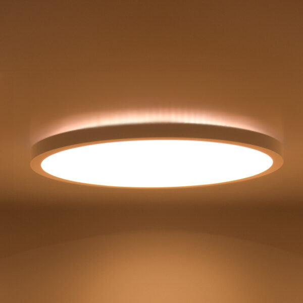 Painel de superficie CAMUS CCT redondo 24W/20W/16W+2W LED CCT 3000/4000/6000K Alt.2xD.28,3cm branco - Image 3