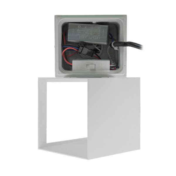 Aplique SOR IP65 2x5W LED CCT 3000/4000/6500K C.10xL.10xAlt.10cm branco - Image 2