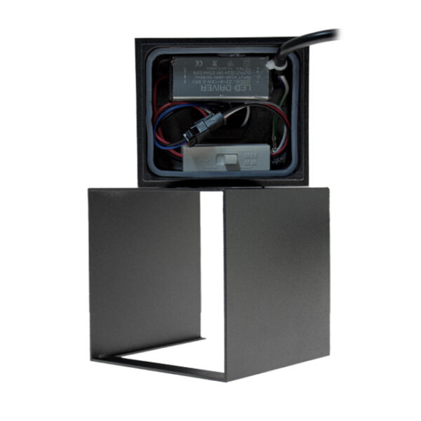 Aplique SOR IP65 2x5W LED CCT 3000/4000/6500K C.10xL.10xAlt.10cm antracite - Image 2