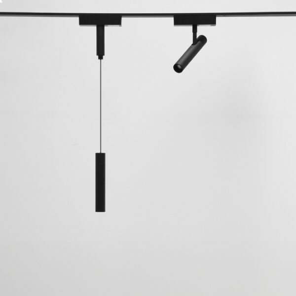 Suspensão para calha magnética PIQUET (2 condutores) 6W LED 250lm 3000K 38° Alt.150xD.2,7cm preto - Image 2