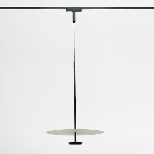 Suspensão para calha magnética PIQUET (2 condutores) 14W LED 1100lm 3000K 150° Alt.200xD.40cm preto - Image 2