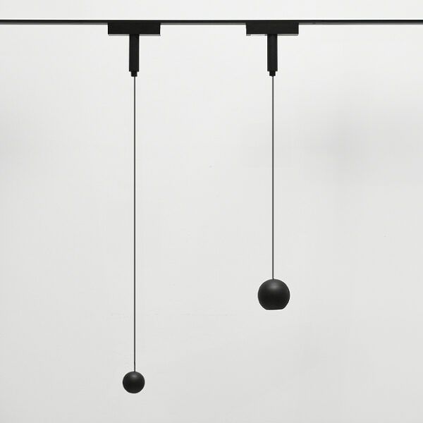 Suspensão para calha magnética PIQUET (2 condutores) 6W LED 350lm 3000K 38° Alt.150xD.5cm preto - Image 2