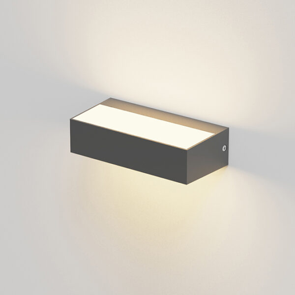 Aplique CORVO IP65 9W LED CCT 3000/4000/6500K C.17,1xL.4,6xAlt.8,3cm antracite - Image 2