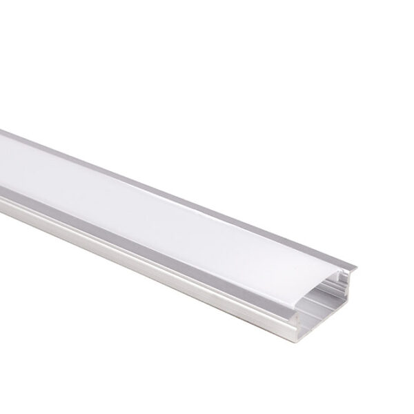Calha com abas para fita LED com difusor opalino (para embutir) L.29x Alt.9,8mm - Image 2