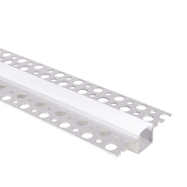 Calha para fita LED com difusor opalino L.55x Alt.14mm para superfícies de gesso cartonado - Image 2