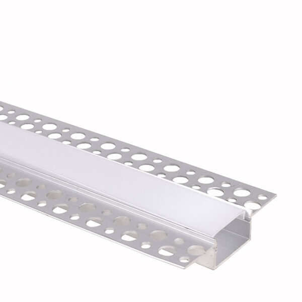 Calha para fita LED com difusor opalino L.62x Alt.15mm para superfícies de gesso cartonado - Image 2