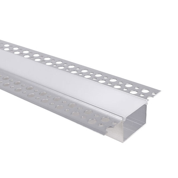 Calha para fita LED com difusor opalino L.81x Alt.25mm para superfícies de gesso cartonado - Image 2