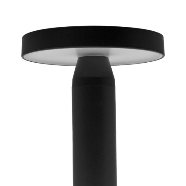 Candeeiro de mesa ALCAIDE IP44 2W LED 180lm 2700K Alt.21,7xD.13cm Solar preto c/carregador USB/USB-C - Image 3
