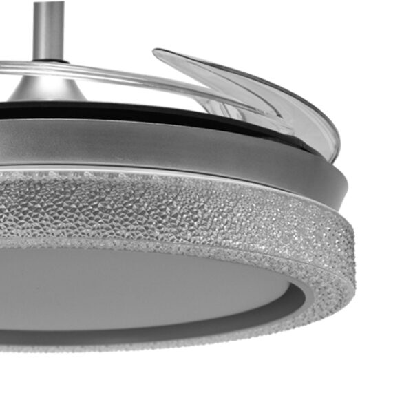 Candeeiro de pé BAYANI com braço de leitura 28W+6W LED 3000-6500K Alt.179xD.25cm niquel - Image 2