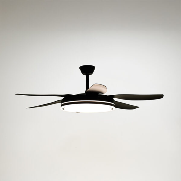 Ventoinha de tecto ORION preta, 6 palas, 72W LED 3000|4000|6000K A.35xD.132/50cm - Image 3