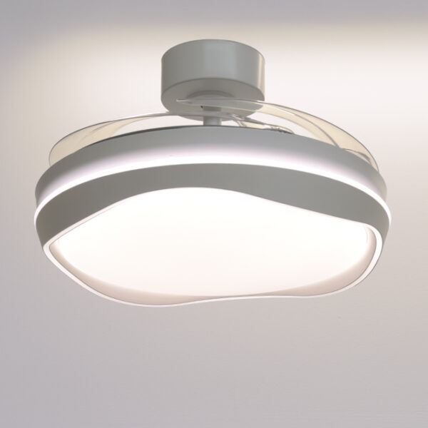 Ventoinha de tecto ALMATI branco, 4 palas retráteis, 72W LED 3000|4000|6000K, Alt.35xD.108/50cm - Image 3