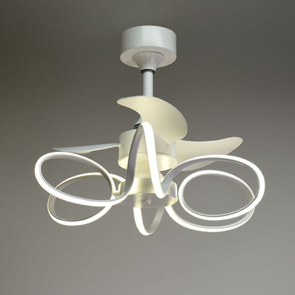 Ventoinha de tecto KARLA branco, 3 palas, 65W+65W LED 3000|4000|6000K A.50xD.63cm - Image 2