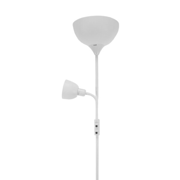 Candeeiro de pé GENOVA com braço de leitura 28W+7W LED 3000-6500K Alt.179xD.25cm preto - Image 2