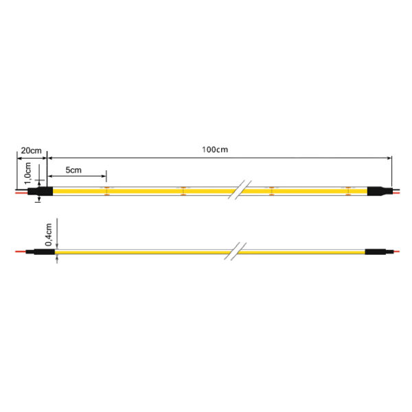 Fita LED COB 230V 20W/m ultravioleta (UV) IP68 1m (múltiplos de 5m) - Image 2