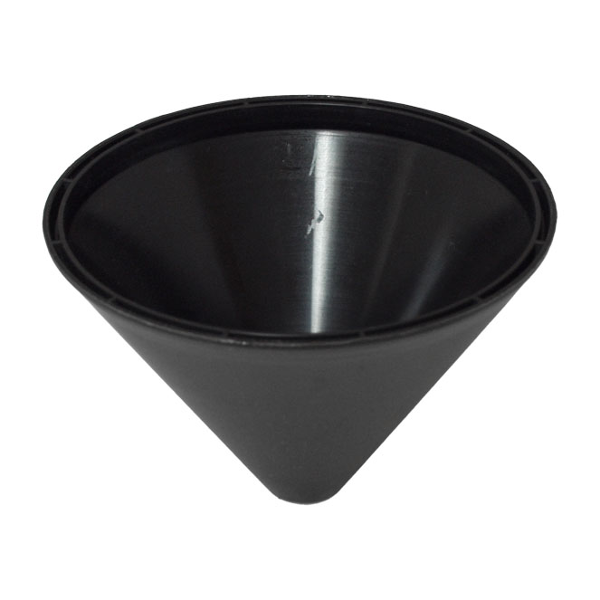 Florão preto D.11xAlt.7,2cm, em resina termoplástica - Image 2