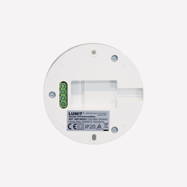 Sensor de movimento IR branco IP20, ângulo de detecção 360° (1xdetector), em PC com protecção UV - Image 2