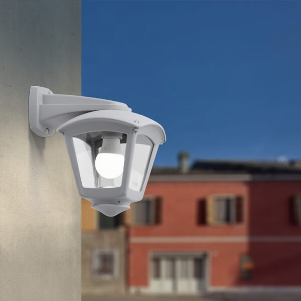 Aplique ROBY 1xE27 IP55 C.20xL.26xAlt.27,5cm resina branca - Image 2