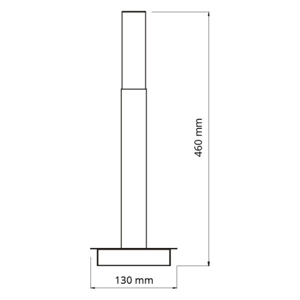 Candeeiro de mesa DINA quadrado 1xG9 C.13xL.13xAlt.46cm níquel - Image 2