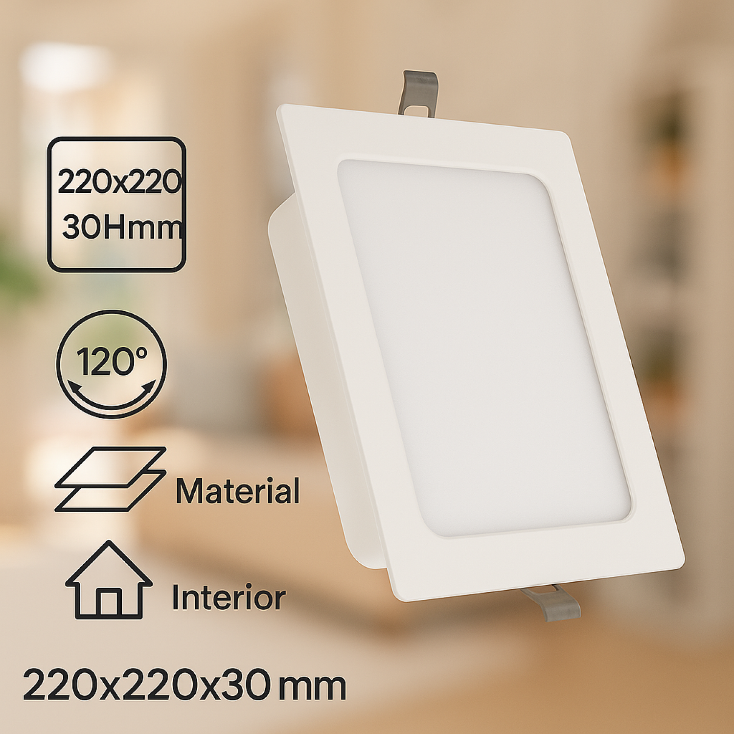 Downlight LED Quadrado Serie Eco 20W 4000K - Image 3