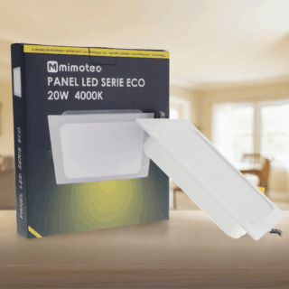 Downlight LED Quadrado Serie Eco 20W 3000K