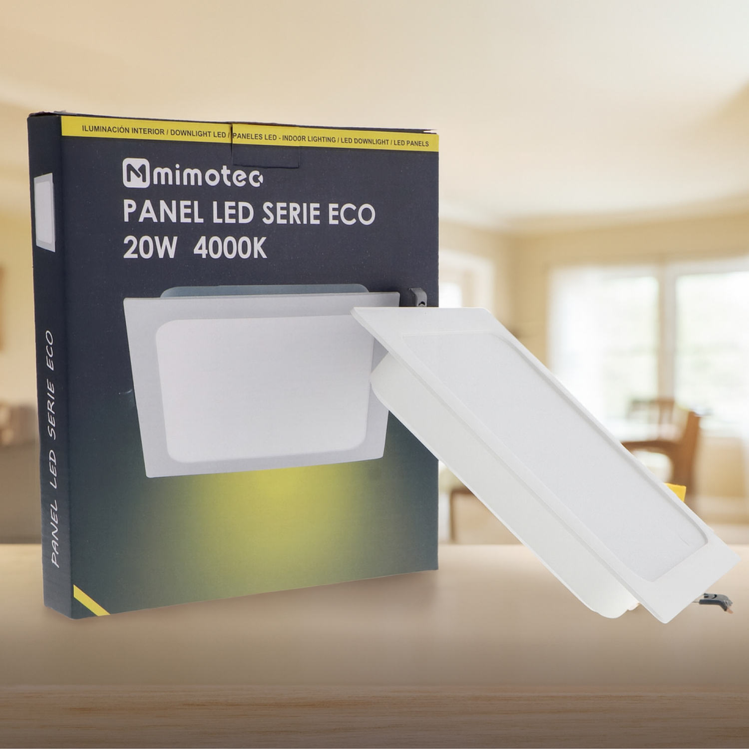 Downlight LED Quadrado Serie Eco 20W 4000K