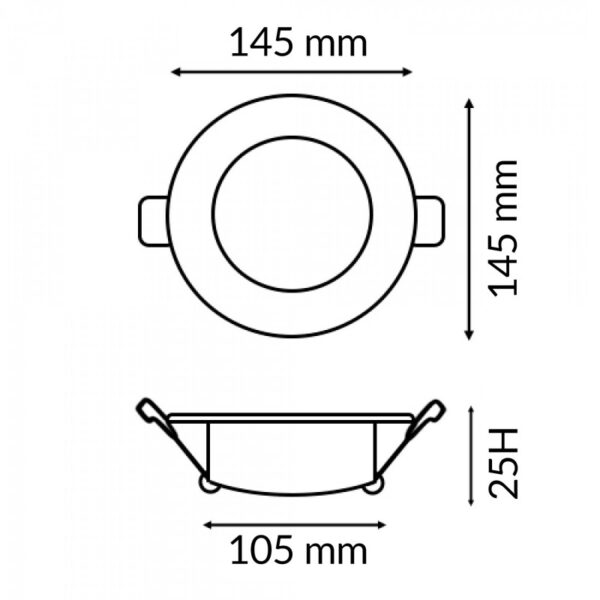 Downlight LED Pro Lass 12W CCT - Image 2