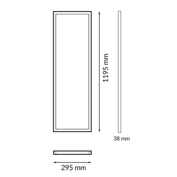 Painel LED Superfície Retangular Série Home  120X30 Cm 40W  CCT - Image 2