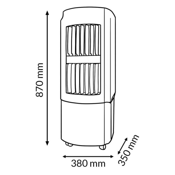 Refrigerador Evaporativo Portátil Airpro 2500M3/h 30 litros - Image 2