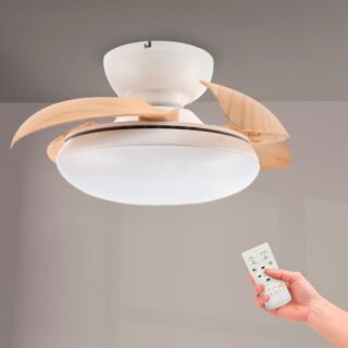 Ventoinha de Teto LED Wood Mushroom Ø72,5 cm  CCT