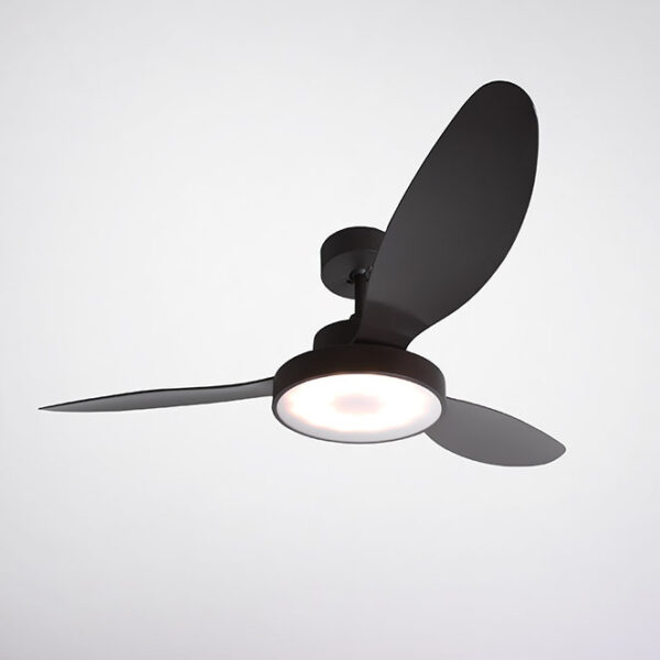 Ventoinha de tecto TULUM castanha, 3 palas, 25W LED 3000|4000|6000K, Alt.39xD.120cm - Image 3