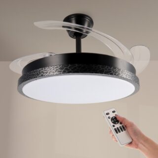 Ventoinha de Teto LED Black Rail Ø106 cm