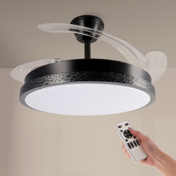 Ventoinha de Teto LED Black Rail Ø106 cm