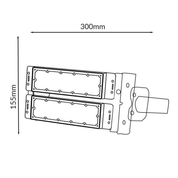 Projetor Modular LED Worksite 100W RGB Dmx - Image 2