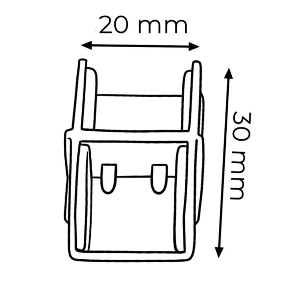Adaptador duplo crimpável para fita de LED COB 220V AC - Image 2