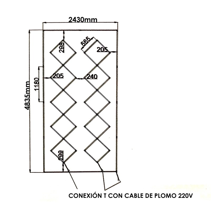 Painel LED Hexagonal Diamante 600W 6000K - Image 2