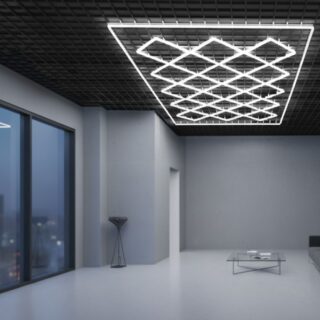 Painel LED Hexagonal Diamante 680W 6000K