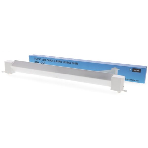 Foco LED linear para calha White Dhin 24W Monofásico CCT - Image 3