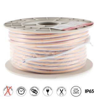 Fita LED 220V Cobpoint 10W/m IP65 - 50 Metros 3000K