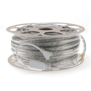 Cordão Luminoso LED Redondo 220V 7W/m IP65 - 50 metros  Multicolorido