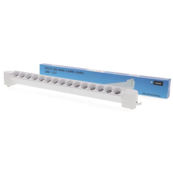 Foco LED linear para calha White Dariz 24W Monofásico CCT - Image 3