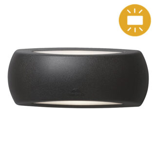 Aplique FRANCY 1xE27 IP66 C.30xL.9xAlt.13cm resina preta